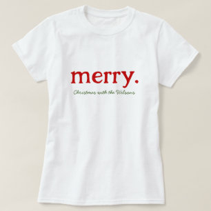 Camiseta Familia moderna coincidente Minimalista Feliz Navi