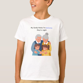 Camiseta Familia multigeneracional alegre