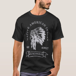 Camiseta Familia Muscogeo Tribu nativa Orgullo Indio Americ