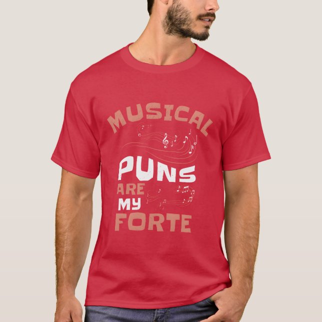 Camiseta Familia Music Forte Musical Pun Music Note (Anverso)