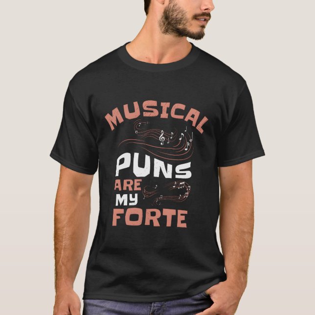 Camiseta Familia Music Forte Musical Pun Music Note (Anverso)