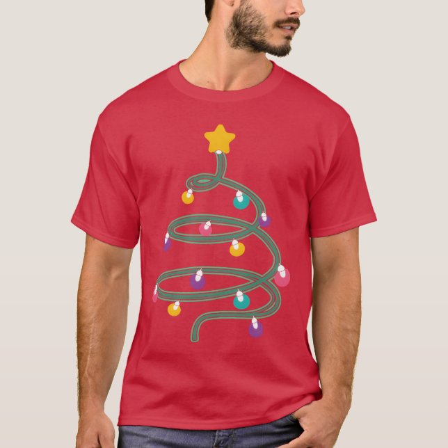 Camiseta Familia navidad Light Christmasree (Anverso)