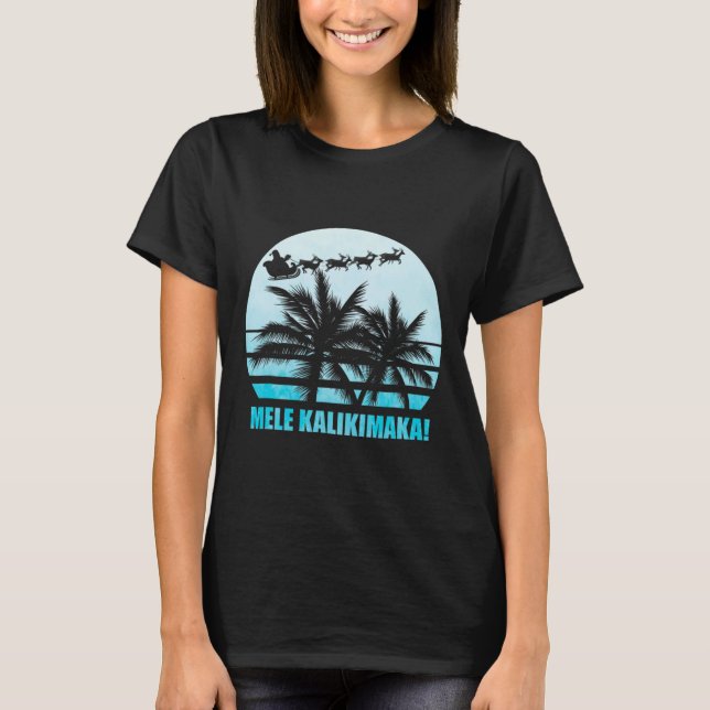Camiseta Familia Navidades retro de Mele Kalikimaka va (Anverso)