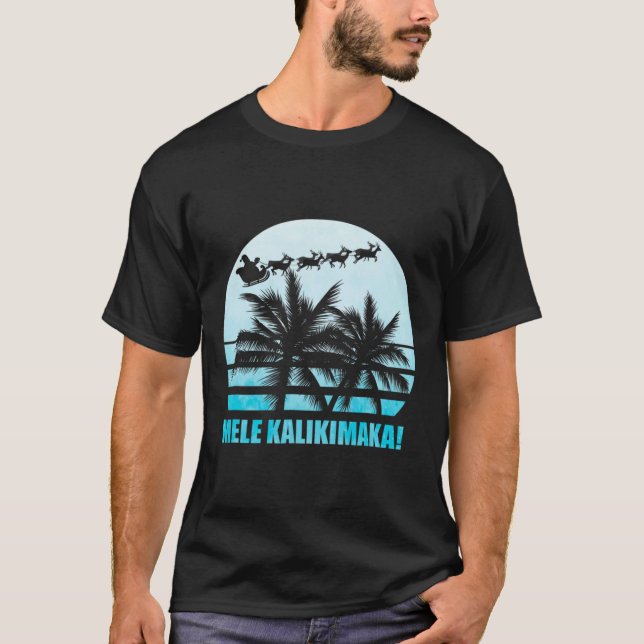 Camiseta Familia Navidades retro de Mele Kalikimaka va (Anverso)