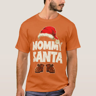 Camiseta Familia navideña mamá Santa Funny Navidades Santa