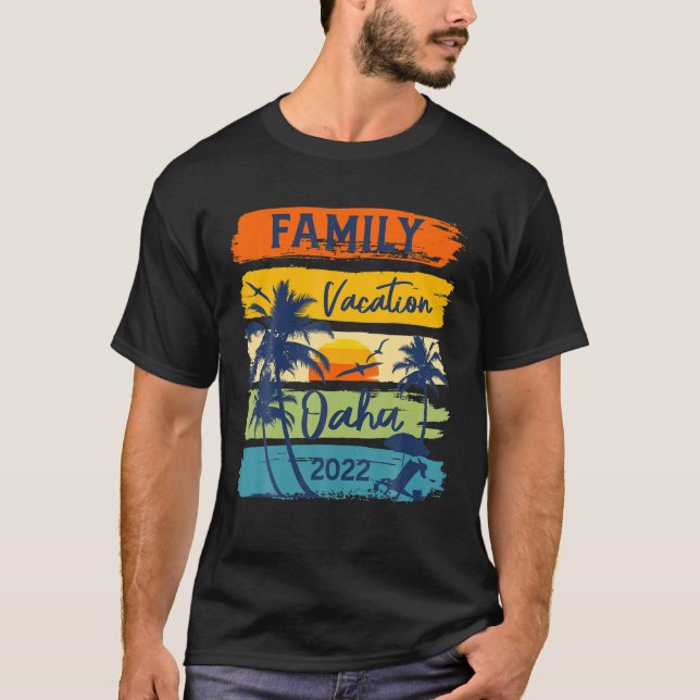 Camiseta Familia Oahu Hawaii Hawaii 2022 (Anverso)