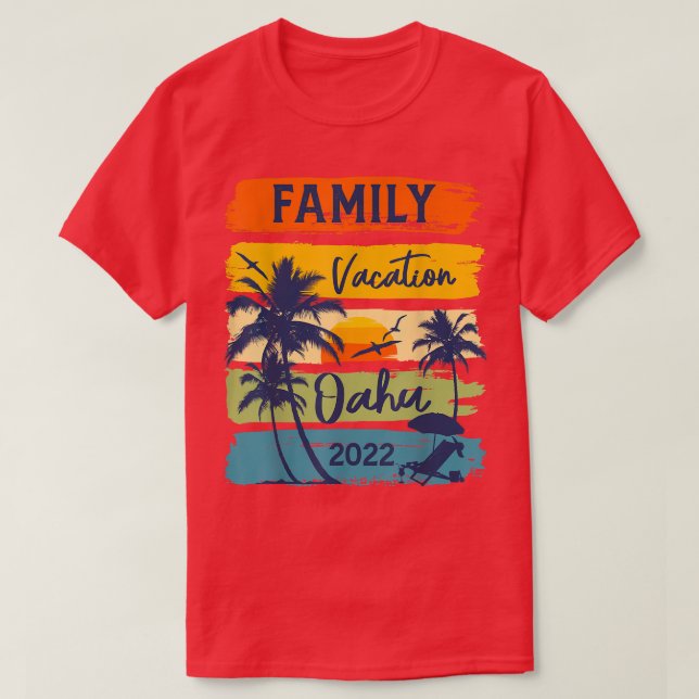 Camiseta Familia Oahu Hawaii Hawaii 2022 (Diseño del anverso)