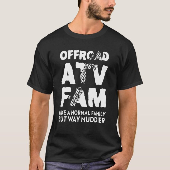 Camiseta Familia Off Road ATV Fam Quad 4 Wheels (Anverso)