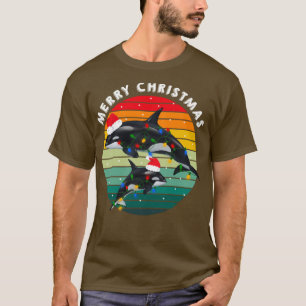 Camiseta Familia Orca Vintage Retro Killer Whale