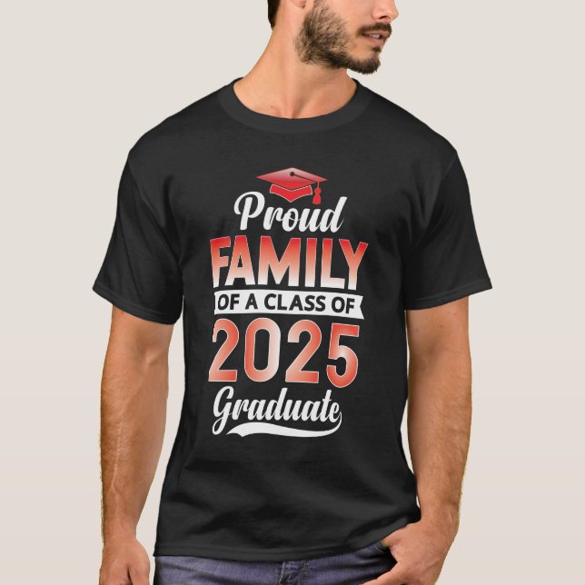 Camiseta Familia orgullosa de graduación superior de un gra (Anverso)