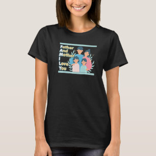 Camiseta FAMILIA Padre Y Madre Amor Orgulloso De Adopción