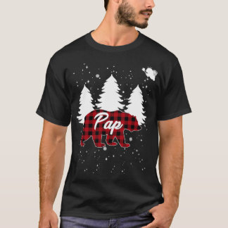 Camiseta Familia Pajama de Búfalo Paid Pap Bear Christmas T