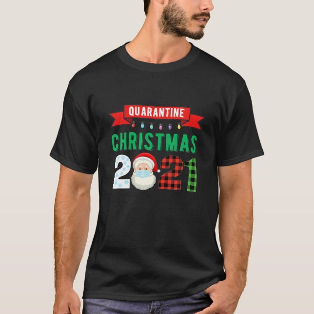 Camiseta Familia Pajamas de Santa Navidades Cuarentena Funn (Anverso)