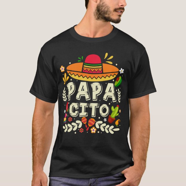Camiseta Familia Papacito Cinco De Mayo Pareja Matchin (Anverso)