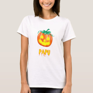 Camiseta Familia Papu Halloween Jack O Lantern Pumpkin