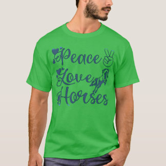 Camiseta Familia Peace Love Horse