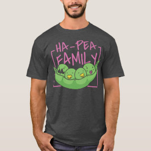 Camiseta Familia Peas Ha Pea Familia Vegan Familia Vegetabl