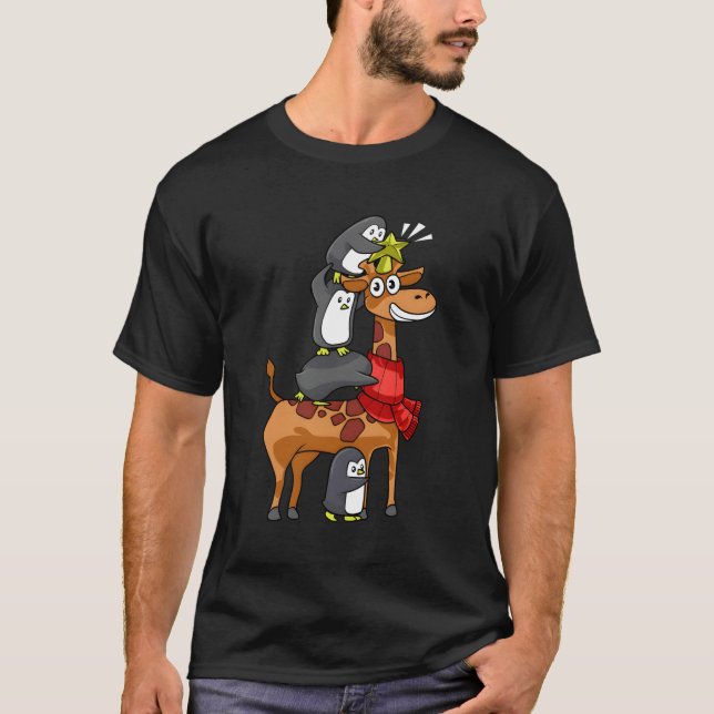 Camiseta Familia Penguin Giraffe (Anverso)