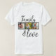 Camiseta Familia personalizada y Collage de fotos de amor (Diseño del anverso)