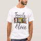 Camiseta Familia personalizada y Collage de fotos de amor (Anverso)