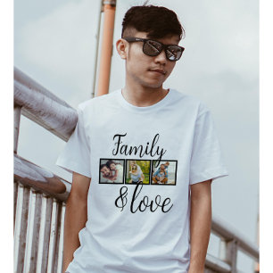 Camiseta Familia personalizada y Collage de fotos de amor