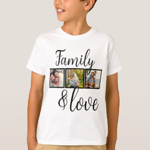 Camiseta Familia personalizada y Collage de fotos de amor