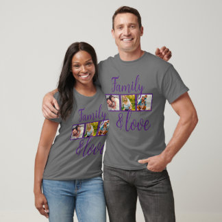 Camiseta Familia personalizada y Collage de fotos de amor