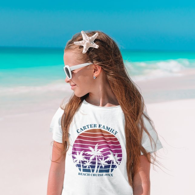 Camiseta Familia personalizado Vacaciones Playa Palm Tree K (Subido por el creador)