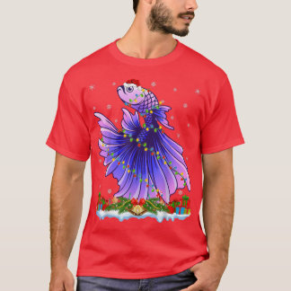 Camiseta Familia Pesquera Que Coincide Con Santa Betta Fish