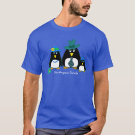 Camiseta Familia Pingüino divertida de 3 con Navidades de n