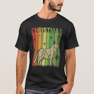 Camiseta Familia Pj Navideño Retro Siberiano Husky Perro C