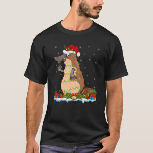 Camiseta Familia Platypus Lover coincidiendo con Santa Hat 