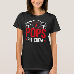 Camiseta Familia Pops Pit Crew Race Car Birday Party Carrer