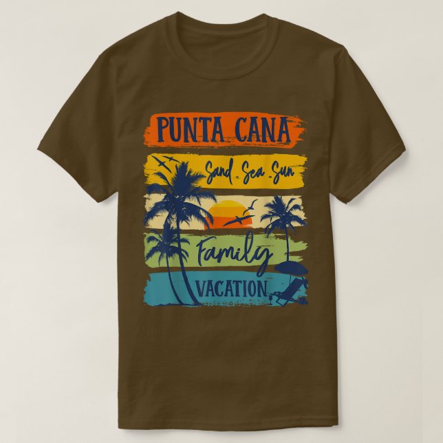 Camiseta Familia Punta Cana Dominican Vacation 2022 (Diseño del anverso)