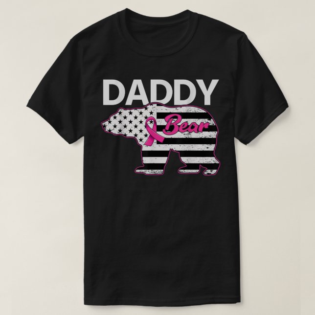 Camiseta Familia Que Coincide Con Tee Daddy Con El Cáncer D (Diseño del anverso)