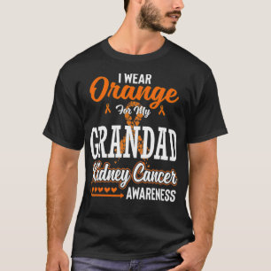 Camiseta Familia Que Uso Naranja Para El Cáncer De Riñón De