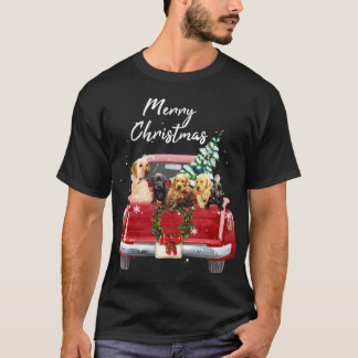 Camiseta Familia recuperadora de Labrador Navidades de cami