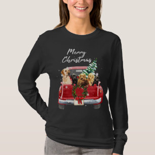 Camiseta Familia recuperadora de Labrador Navidades de cami