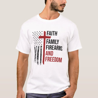 Camiseta Familia religiosa Armas de fuego Libertad Patriota
