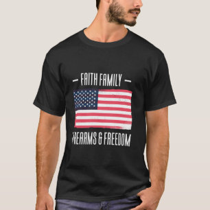 Camiseta Familia religiosa Armas de fuego Libertad Patrióti