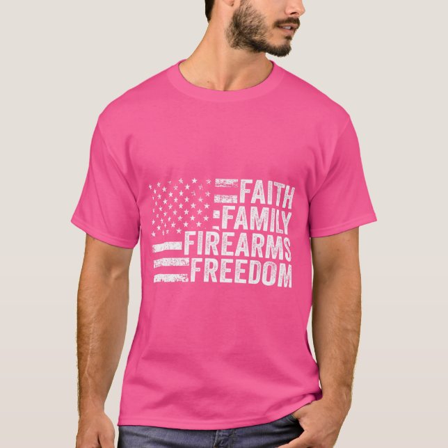 Camiseta Familia religiosa - Libertad de armas de fuego - P (Anverso)