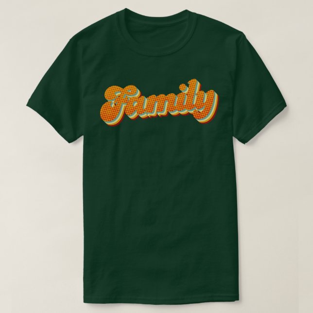 Camiseta Familia Retro (Diseño del anverso)
