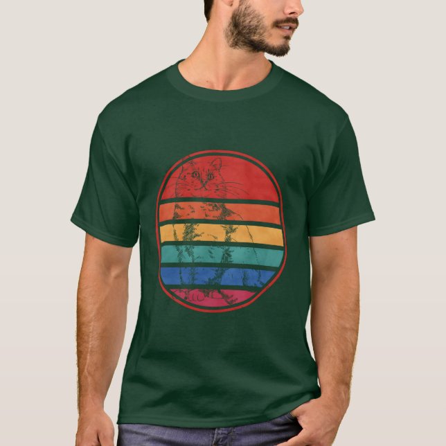 Camiseta Familia Retro Cat (Anverso)