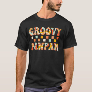 Camiseta Familia Retro Groovy Pawpaw Matching 1er cumpleaño
