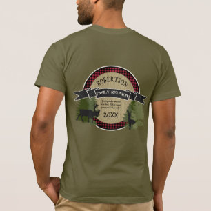Camiseta Familia Reunión Nombre Personalizado Árboles de al