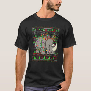 Camiseta Familia Rhino Lover con Navidades rinocerontes