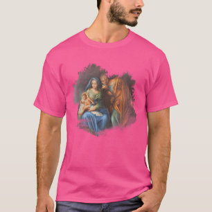 Camiseta Familia Sagrada Tee Virgen María José Jesús Católi