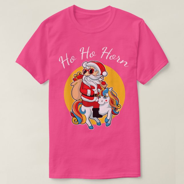 Camiseta Familia Santa Claus Unicorn (Diseño del anverso)