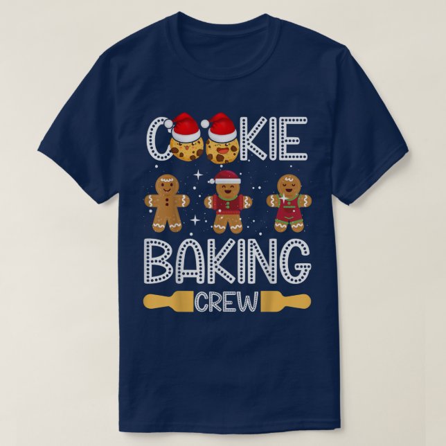 Camiseta Familia Santa de Navidades de Cookie Baking (Diseño del anverso)