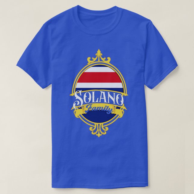 Camiseta Familia Solano Costa Rica (Diseño del anverso)